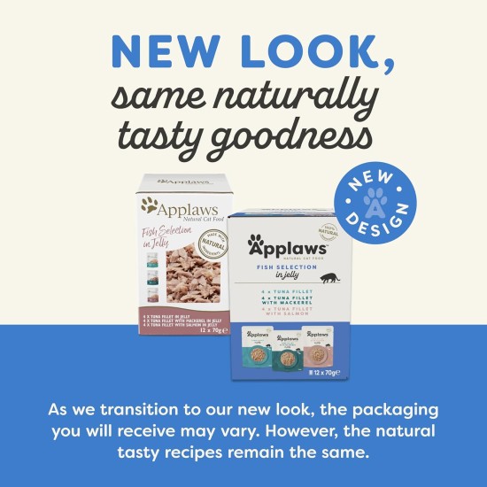 Applaws Cat Food Pouch Tuna Wholemeat with Salmon in Jelly 16 x 70 g Applaws Cat Food Pouch Tuna Wholemeat with Salmon in Jelly 16 x 70 g