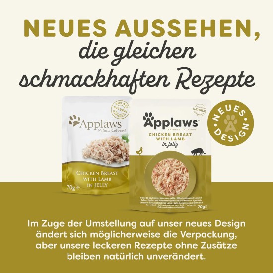 Applaws Cat Food Pouch Tuna Wholemeat with Salmon in Jelly 16 x 70 g Applaws Cat Food Pouch Tuna Wholemeat with Salmon in Jelly 16 x 70 g