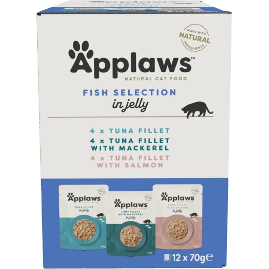 Applaws Cat Pouch Fish Selection in Jelly MP 1 x (12 x 70 g) Applaws Cat Pouch Fish Selection in Jelly MP 1 x (12 x 70 g)