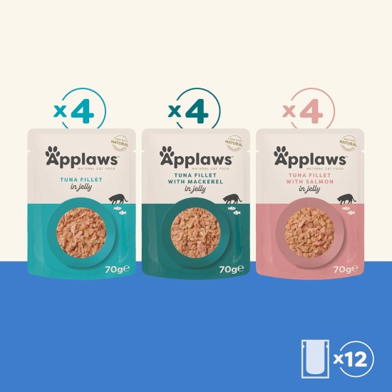 Applaws Cat Pouch Fish Selection in Jelly MP 1 x (12 x 70 g) Applaws Cat Pouch Fish Selection in Jelly MP 1 x (12 x 70 g)