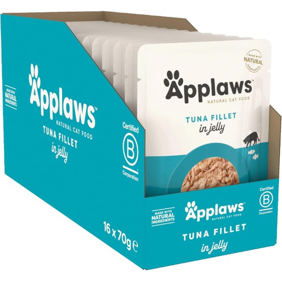 Applaws Cat Pouch Tuna Fillet in Jelly 1 x (16 x 70 g) Applaws Cat Pouch Tuna Fillet in Jelly 1 x (16 x 70 g)