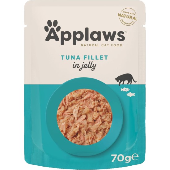 Applaws Cat Pouch Tuna Fillet in Jelly 1 x (16 x 70 g) Applaws Cat Pouch Tuna Fillet in Jelly 1 x (16 x 70 g)