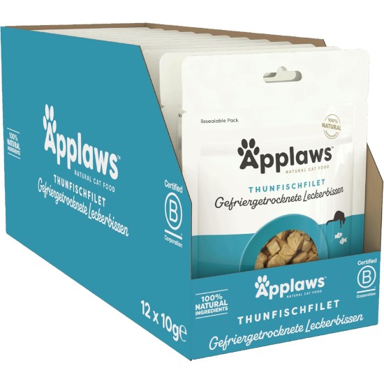 Applaws Natural Cat Snacks, Freeze Dried Chicken Breast - Pack of 12 x 10g Bags Applaws Natural Cat Snacks, Freeze Dried Chicken Breast - Pack of 12 x 10g Bags