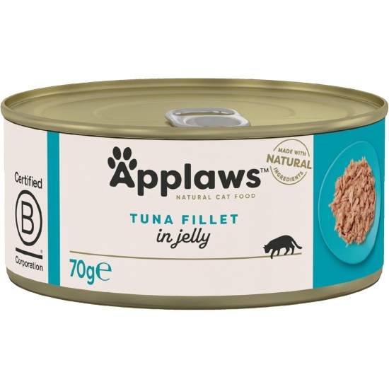 Applaws Natural Wet Cat Food Fish Selection in Jelly (Pack of 12 x 70g Tins) Applaws Natural Wet Cat Food Fish Selection in Jelly (Pack of 12 x 70g Tins)