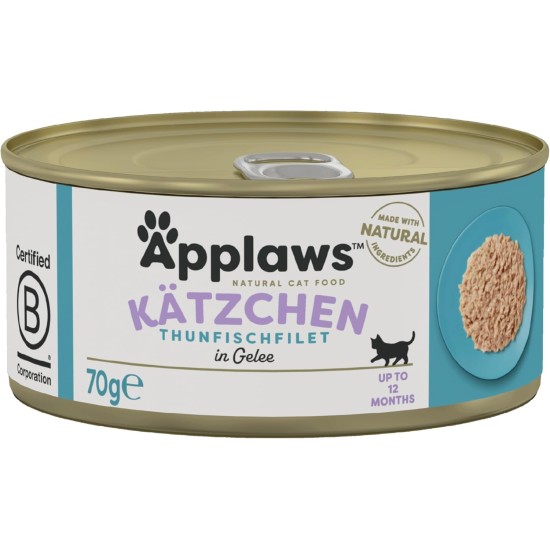 Applaws Natural Wet Cat Food Fish Selection in Jelly (Pack of 12 x 70g Tins) Applaws Natural Wet Cat Food Fish Selection in Jelly (Pack of 12 x 70g Tins)