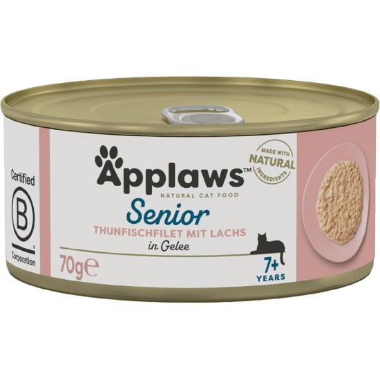 Applaws Natural Wet Cat Food Fish Selection in Jelly (Pack of 12 x 70g Tins) Applaws Natural Wet Cat Food Fish Selection in Jelly (Pack of 12 x 70g Tins)