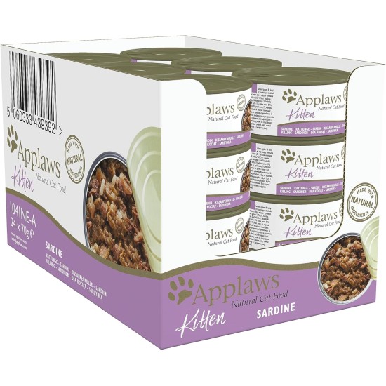 Applaws Natural Wet Cat Food Fish Selection in Jelly (Pack of 12 x 70g Tins) Applaws Natural Wet Cat Food Fish Selection in Jelly (Pack of 12 x 70g Tins)