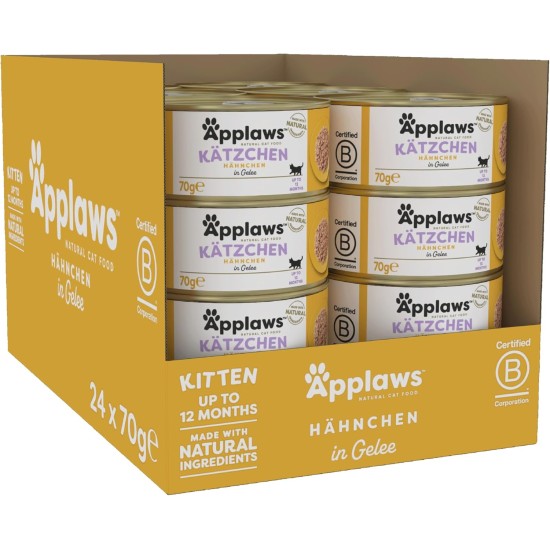 Applaws Natural Wet Cat Food Fish Selection in Jelly (Pack of 12 x 70g Tins) Applaws Natural Wet Cat Food Fish Selection in Jelly (Pack of 12 x 70g Tins)