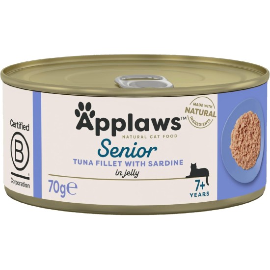 Applaws Natural Wet Cat Food Fish Selection in Jelly (Pack of 12 x 70g Tins) Applaws Natural Wet Cat Food Fish Selection in Jelly (Pack of 12 x 70g Tins)