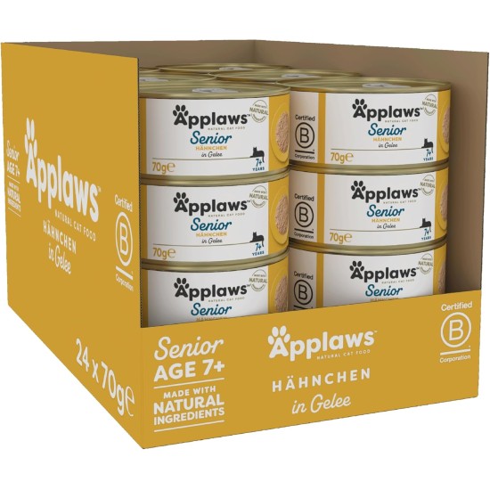 Applaws Natural Wet Cat Food Fish Selection in Jelly (Pack of 12 x 70g Tins) Applaws Natural Wet Cat Food Fish Selection in Jelly (Pack of 12 x 70g Tins)