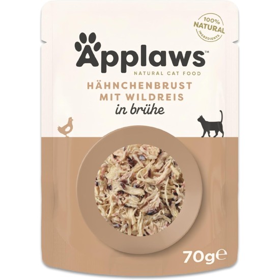 Applaws Premium Natural Wet Cat Food, Tuna Fillet with Pacific Shrimp in Broth, 70 g Portion Bag (12 x 70 g) Applaws Premium Natural Wet Cat Food, Tuna Fillet with Pacific Shrimp in Broth, 70 g Portion Bag (12 x 70 g)