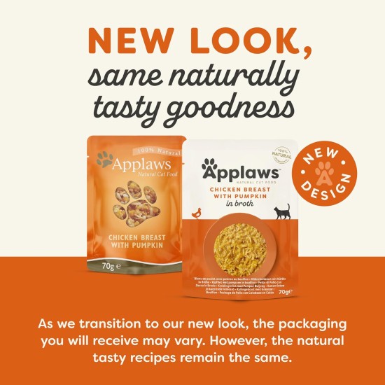 Applaws Premium Natural Wet Cat Food, Tuna Fillet with Pacific Shrimp in Broth, 70 g Portion Bag (12 x 70 g) Applaws Premium Natural Wet Cat Food, Tuna Fillet with Pacific Shrimp in Broth, 70 g Portion Bag (12 x 70 g)