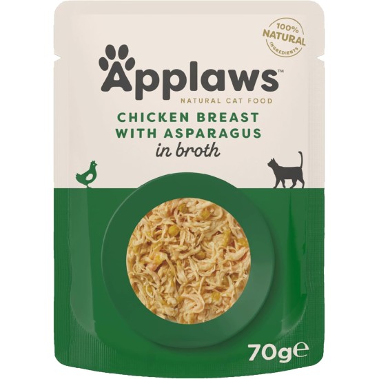 Applaws Premium Natural Wet Cat Food, Tuna Fillet with Pacific Shrimp in Broth, 70 g Portion Bag (12 x 70 g) Applaws Premium Natural Wet Cat Food, Tuna Fillet with Pacific Shrimp in Broth, 70 g Portion Bag (12 x 70 g)