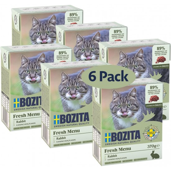 Bozita Appetizers in Sauce with Chicken and Turkey Multibox 6 x 370 g in Tetra Bozita Appetizers in Sauce with Chicken and Turkey Multibox 6 x 370 g in Tetra