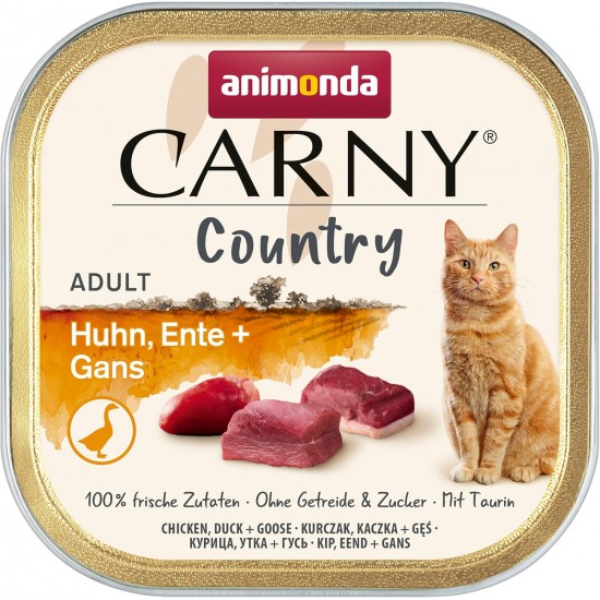 Carny Country Wet Cat Food Home Mix (6 x 100 g), Cat Wet Food by animonda without Grain and Sugar, with Fresh Meat Ingredients Carny Country Wet Cat Food Home Mix (6 x 100 g), Cat Wet Food by animonda without Grain and Sugar, with Fresh Meat Ingredients