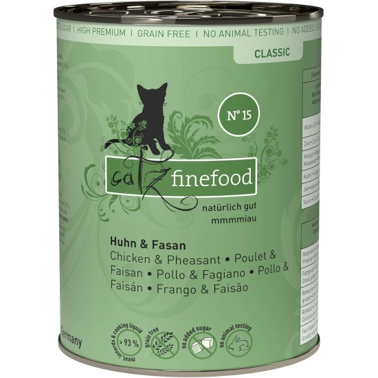 Catz finefood No. 15 Cat Food Chicken & Pheasant 200g (Pack of 6 x 200 g Catz finefood No. 15 Cat Food Chicken & Pheasant 200g (Pack of 6 x 200 g