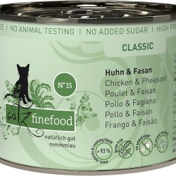 Catz finefood No. 15 Cat Food Chicken & Pheasant 200g (Pack of 6 x 200 g Catz finefood No. 15 Cat Food Chicken & Pheasant 200g (Pack of 6 x 200 g