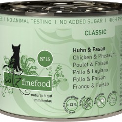 Catz finefood No. 15 Cat Food Chicken & Pheasant 200g (Pack of 6 x 200 g Catz finefood No. 15 Cat Food Chicken & Pheasant 200g (Pack of 6 x 200 g