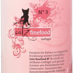 Catz finefood No. 3 Chicken Cat Food 400 g, Pack of 6 x 400 g) Catz finefood No. 3 Chicken Cat Food 400 g, Pack of 6 x 400 g)