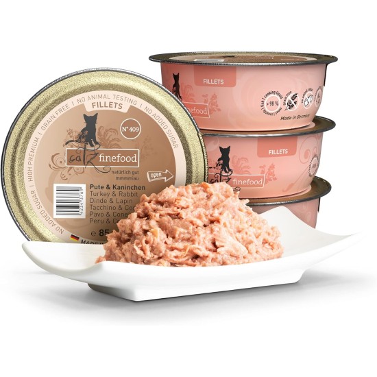 Catz finefood Number 403 – Chicken Fillets in Jelly Pack of 12 x 85 g Catz finefood Number 403 – Chicken Fillets in Jelly Pack of 12 x 85 g