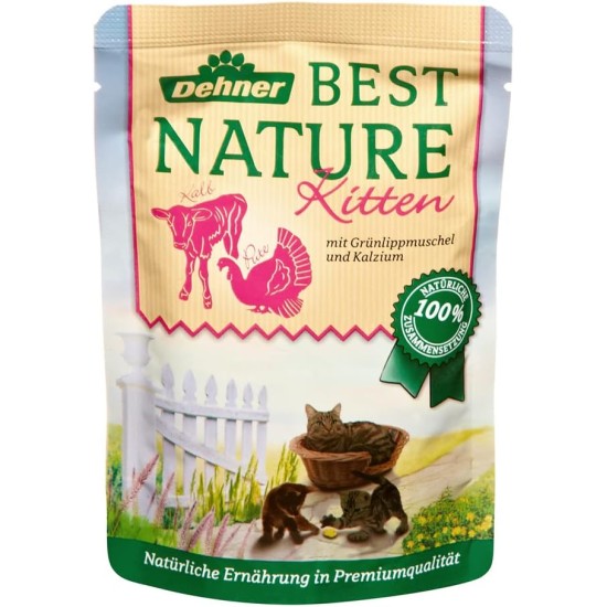 Dehner Best Nature Cat Food in Packet 16 x 85 g (1.36 kg) Dehner Best Nature Cat Food in Packet 16 x 85 g (1.36 kg)
