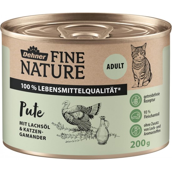 Dehner Fine Nature Cat Food, food grade quality, Calf, 6 x 400g (2400g) Dehner Fine Nature Cat Food, food grade quality, Calf, 6 x 400g (2400g)
