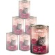 Dehner Premium Cat Food, Wet Food, Grain-Free, for Adult Cats, Beef, 6 x 400 g Tin (2.4 kg) Dehner Premium Cat Food, Wet Food, Grain-Free, for Adult Cats, Beef, 6 x 400 g Tin (2.4 kg)