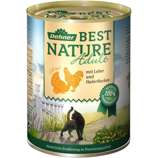 Dehner Premium Cat Food, Wet Food, Grain Free, for Adult Cats, Poultry, 6 x 400 g Tubs (2.4 kg) Dehner Premium Cat Food, Wet Food, Grain Free, for Adult Cats, Poultry, 6 x 400 g Tubs (2.4 kg)