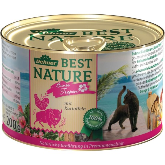 Dehner Premium Cat Food, Wet Food, Grain Free, for Adult Cats, Poultry, 6 x 400 g Tubs (2.4 kg) Dehner Premium Cat Food, Wet Food, Grain Free, for Adult Cats, Poultry, 6 x 400 g Tubs (2.4 kg)
