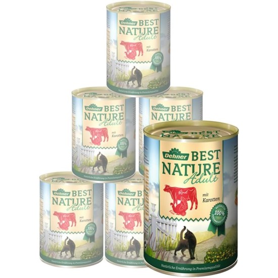 Dehner Premium Cat Food, Wet Food, Grain Free, for Adult Cats, Poultry, 6 x 400 g Tubs (2.4 kg) Dehner Premium Cat Food, Wet Food, Grain Free, for Adult Cats, Poultry, 6 x 400 g Tubs (2.4 kg)