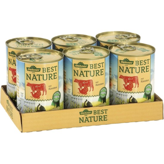 Dehner Premium Cat Food, Wet Food, Grain Free, for Adult Cats, Poultry, 6 x 400 g Tubs (2.4 kg) Dehner Premium Cat Food, Wet Food, Grain Free, for Adult Cats, Poultry, 6 x 400 g Tubs (2.4 kg)