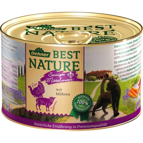 Dehner Premium Cat Food, Wet Food, Grain Free, for Adult Cats, Poultry, 6 x 400 g Tubs (2.4 kg) Dehner Premium Cat Food, Wet Food, Grain Free, for Adult Cats, Poultry, 6 x 400 g Tubs (2.4 kg)