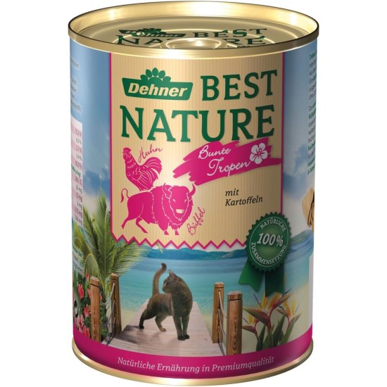 Dehner Premium Cat Food, Wet Food, Grain Free, for Adult Cats, Poultry, 6 x 400 g Tubs (2.4 kg) Dehner Premium Cat Food, Wet Food, Grain Free, for Adult Cats, Poultry, 6 x 400 g Tubs (2.4 kg)
