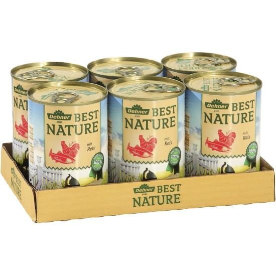 Dehner Premium Cat Food, Wet Food, Grain Free, for Adult Cats, Poultry, 6 x 400 g Tubs (2.4 kg) Dehner Premium Cat Food, Wet Food, Grain Free, for Adult Cats, Poultry, 6 x 400 g Tubs (2.4 kg)
