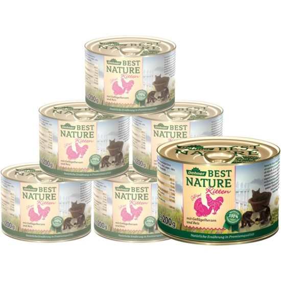 Dehner Premium Cat Food, Wet Food, Grain Free, for Adult Cats, Poultry, 6 x 400 g Tubs (2.4 kg) Dehner Premium Cat Food, Wet Food, Grain Free, for Adult Cats, Poultry, 6 x 400 g Tubs (2.4 kg)