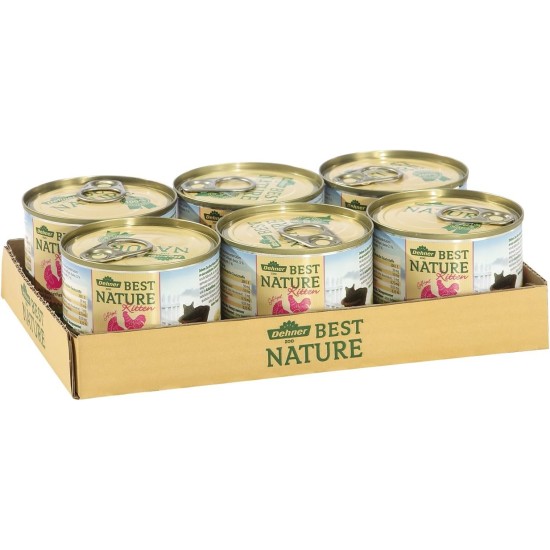 Dehner Premium Cat Food, Wet Food, Grain Free, for Adult Cats, Poultry, 6 x 400 g Tubs (2.4 kg) Dehner Premium Cat Food, Wet Food, Grain Free, for Adult Cats, Poultry, 6 x 400 g Tubs (2.4 kg)