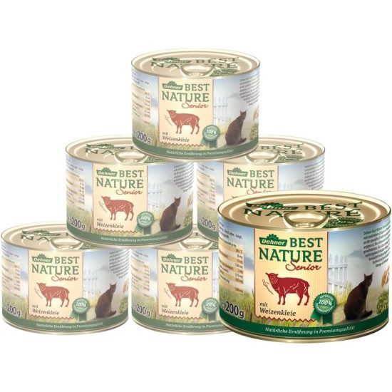 Dehner Premium Cat Food, Wet Food, Grain Free, for Adult Cats, Poultry, 6 x 400 g Tubs (2.4 kg) Dehner Premium Cat Food, Wet Food, Grain Free, for Adult Cats, Poultry, 6 x 400 g Tubs (2.4 kg)