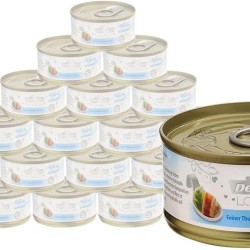 Dehner Premium Lovely Cat Food Wet Food Gluten Free Adult Cat Tuna Rice 24 x 70g Tin (1.68kg) Dehner Premium Lovely Cat Food Wet Food Gluten Free Adult Cat Tuna Rice 24 x 70g Tin (1.68kg)