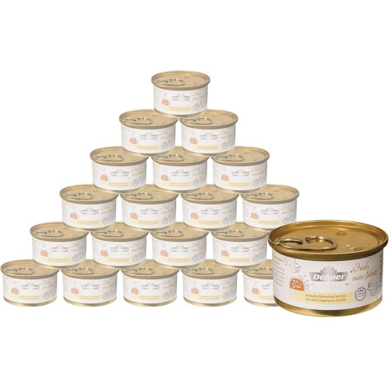 Dehner Premium Lovely Cat Food Wet Food Gluten Free Adult Cat Tuna Rice 24 x 70g Tin (1.68kg) Dehner Premium Lovely Cat Food Wet Food Gluten Free Adult Cat Tuna Rice 24 x 70g Tin (1.68kg)