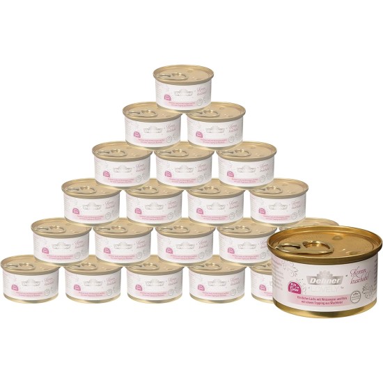 Dehner Premium Lovely Cat Food Wet Food Gluten Free Adult Cat Tuna Rice 24 x 70g Tin (1.68kg) Dehner Premium Lovely Cat Food Wet Food Gluten Free Adult Cat Tuna Rice 24 x 70g Tin (1.68kg)