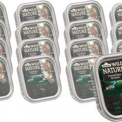 Dehner Wild Nature Auwald Cat Food, Wet Food, Grain-Free, for Adult Cats, Deer/Turkey, 16 x 100 g Bowl (1.6 kg) Dehner Wild Nature Auwald Cat Food, Wet Food, Grain-Free, for Adult Cats, Deer/Turkey, 16 x 100 g Bowl (1.6 kg)