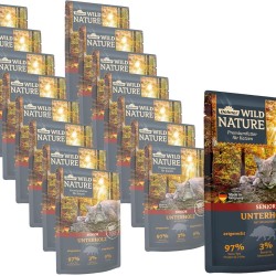 Dehner Wild Nature Cat Food, Undergrowth, Wet Food, Grain-Free / Sugar-Free, for Older Cats, Wild Boar, 16 x 85 g Bags (1.36 kg) Dehner Wild Nature Cat Food, Undergrowth, Wet Food, Grain-Free / Sugar-Free, for Older Cats, Wild Boar, 16 x 85 g Bags (1.36 kg)