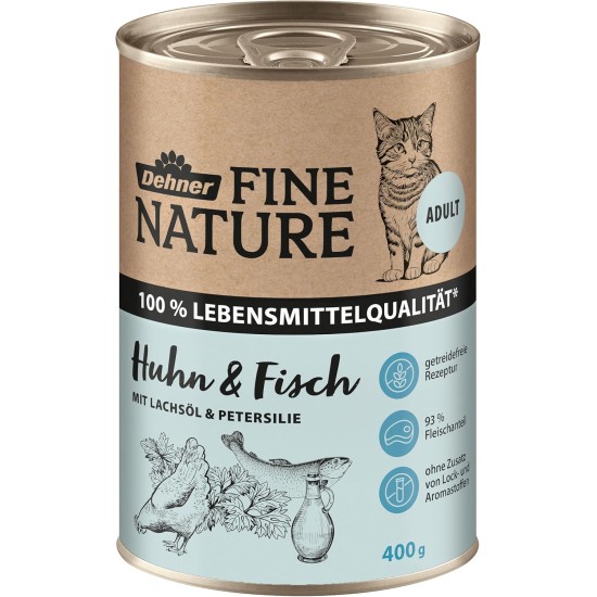 Dehner fine nature Cat Food Adult, Chicken, Quality of Life Dehner fine nature Cat Food Adult, Chicken, Quality of Life