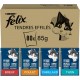FELIX | Delicate Conical | Adult Cat | Jelly | 100% Complete and Balanced Formula | With Tuna, Cod, Beef and Chicken | Fresh Bag | 80 x 85g FELIX | Delicate Conical | Adult Cat | Jelly | 100% Complete and Balanced Formula | With Tuna, Cod, Beef and Chicken | Fresh Bag | 80 x 85g
