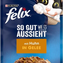 FELIX As Good as It Looks Senior Cat Food Wet in Jelly, with Chicken, Pack of 26 (26 x 85 g) FELIX As Good as It Looks Senior Cat Food Wet in Jelly, with Chicken, Pack of 26 (26 x 85 g)