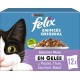 FELIX Chopped Jelly | Adult Cat | Selection of Beef, Salmon, Chicken, Tuna | 12 x 85g | Fresh Bags FELIX Chopped Jelly | Adult Cat | Selection of Beef, Salmon, Chicken, Tuna | 12 x 85g | Fresh Bags