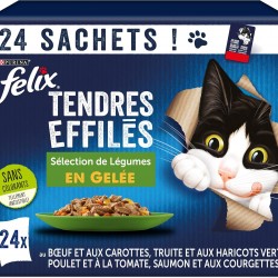 FELIX Delicate Conical Jelly Mixed Vegetables 24 x 85g FELIX Delicate Conical Jelly Mixed Vegetables 24 x 85g