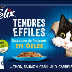 FELIX Delicate Jelly | Adult Cat | Selection of Fish | 12 x 85g | Fresh Bags FELIX Delicate Jelly | Adult Cat | Selection of Fish | 12 x 85g | Fresh Bags