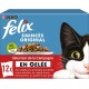 FELIX Jelly Minced Meat | Adult Cat | Selection of Chicken, Peas, Turkey, Carrots, Poultry Tomatoes, Duck and Green Beans | 12 x 85g | Fresh Bags FELIX Jelly Minced Meat | Adult Cat | Selection of Chicken, Peas, Turkey, Carrots, Poultry Tomatoes, Duck and Green Beans | 12 x 85g | Fresh Bags