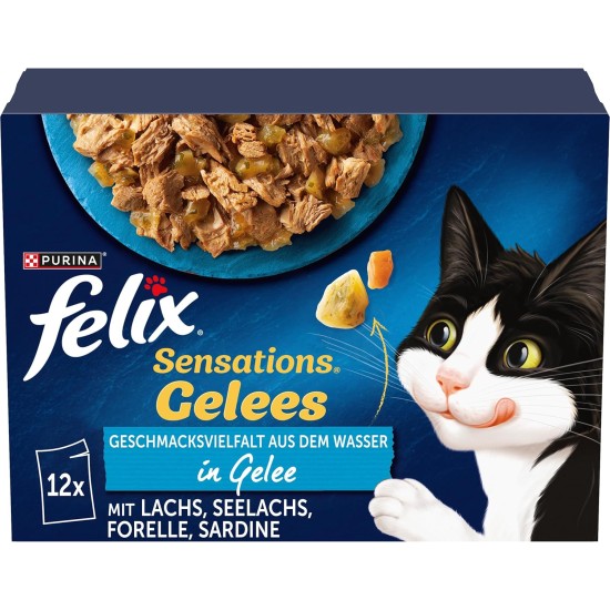 FELIX Sensations Jelly Wet Cat Food with Chicken and Carrot in Jelly, Pack of 26 (26 x 85 g) FELIX Sensations Jelly Wet Cat Food with Chicken and Carrot in Jelly, Pack of 26 (26 x 85 g)